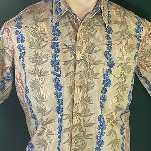 VTG "WRANGLER 1947" Snap Btn, Western, Hawaiian SS